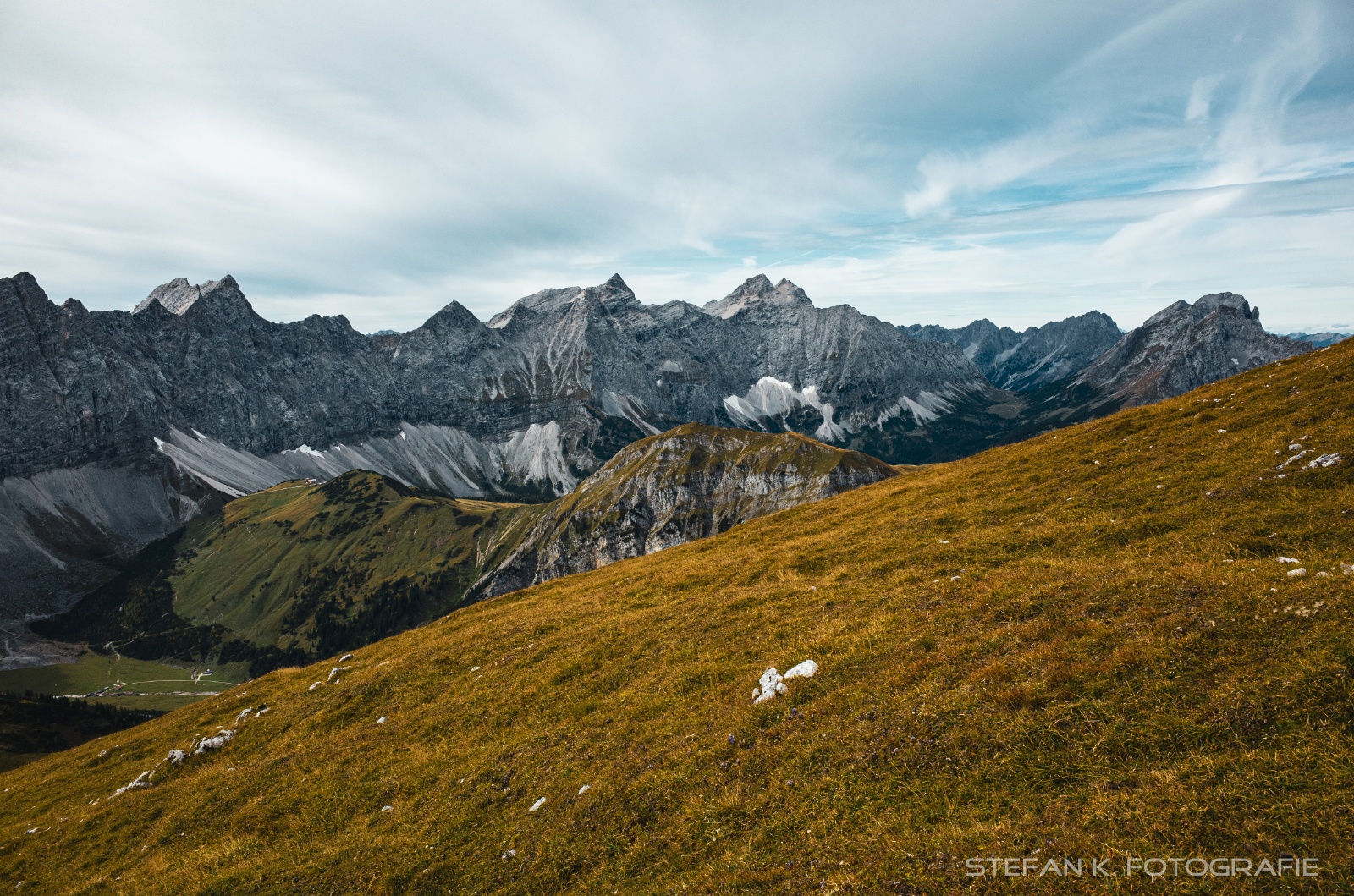 Abstieg vom Gamsjoch, oberhalb des Gumpenjöchl